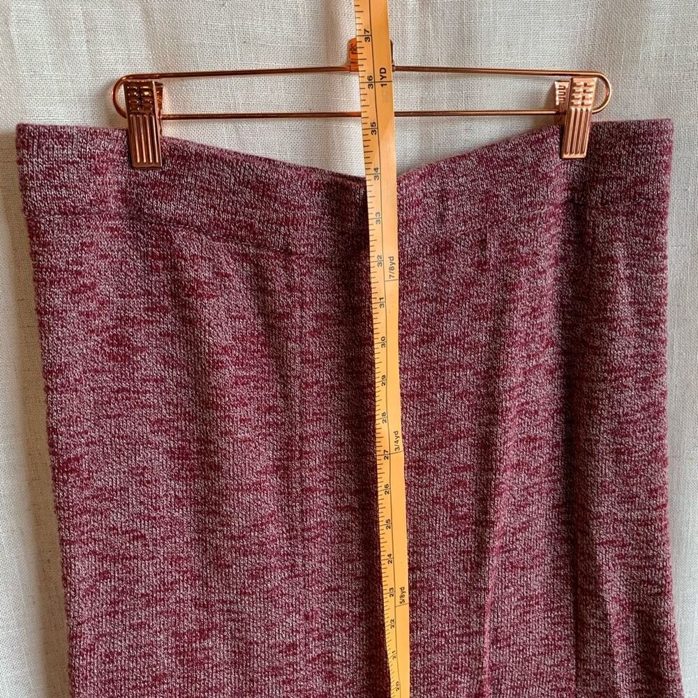 Eva Mendes Ribbed Knit Midi Skirt Womens Size L Soft Stretch Casual Romantic - Picture 14 of 14